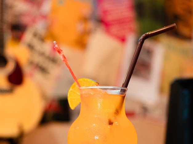 A colourful drink at LIB STORY